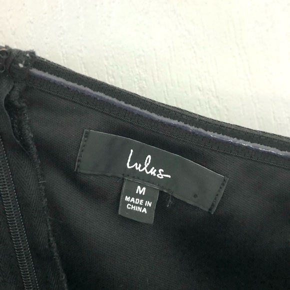 Lulu's Shimmering Black One-Shoulder Dress - Picture 2 of 5